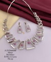 309 AD Diamond Designer Party Wear Necklace Set Wholesalers In Delhi
